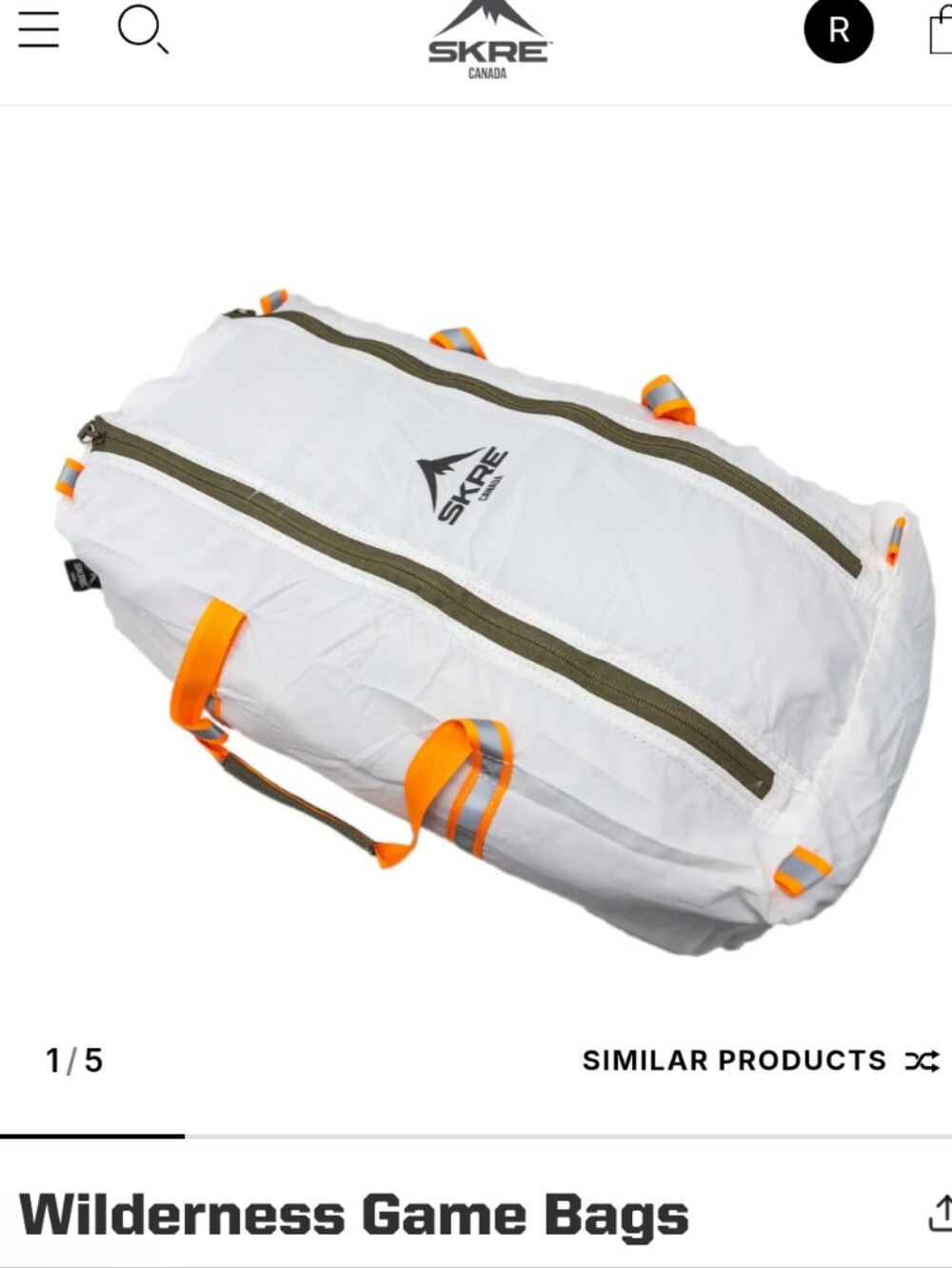 SKRE Wilderness Game Bag Size Small